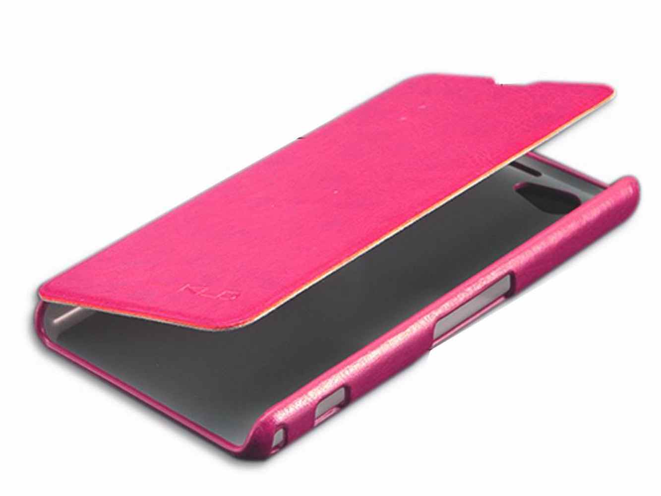 roem Moeras Achtervoegsel Flip Cover for Sony Xperia Z1 Compact - Pink by Maxbhi.com