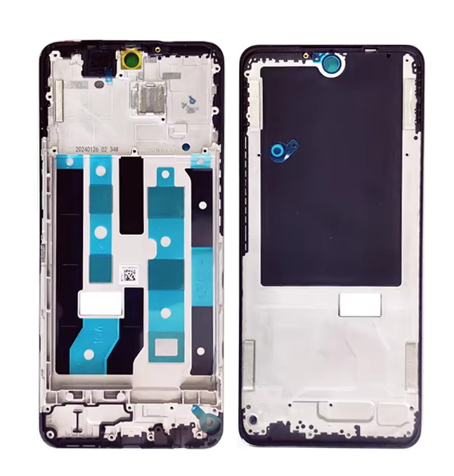 LCD Frame Middle Chassis for Realme C65 5G - Black by Maxbhi.com