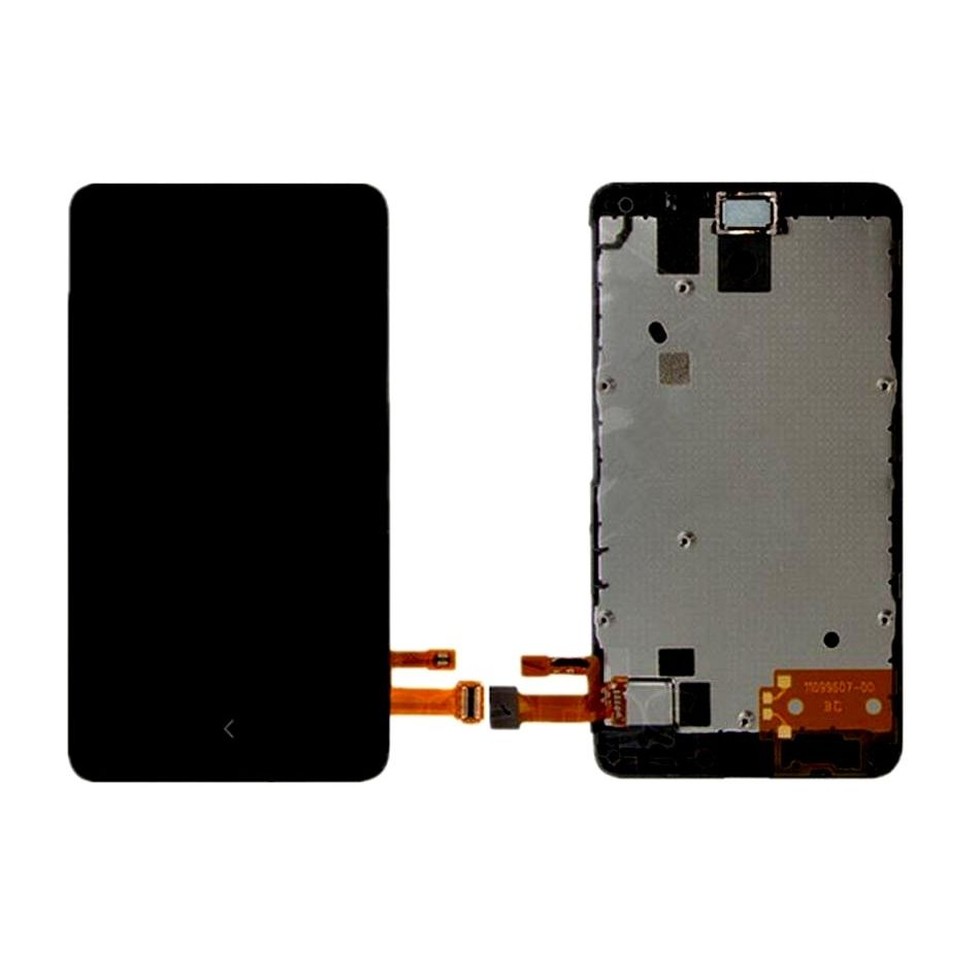 lcd with touch screen for nokia x dual sim rm 980 black display glass combo folder