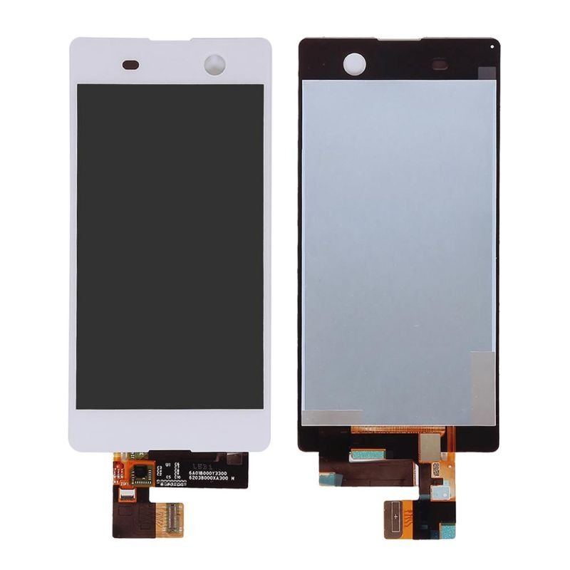 Idioot Verwisselbaar of LCD with Touch Screen for Sony Xperia M5 - White by Maxbhi.com
