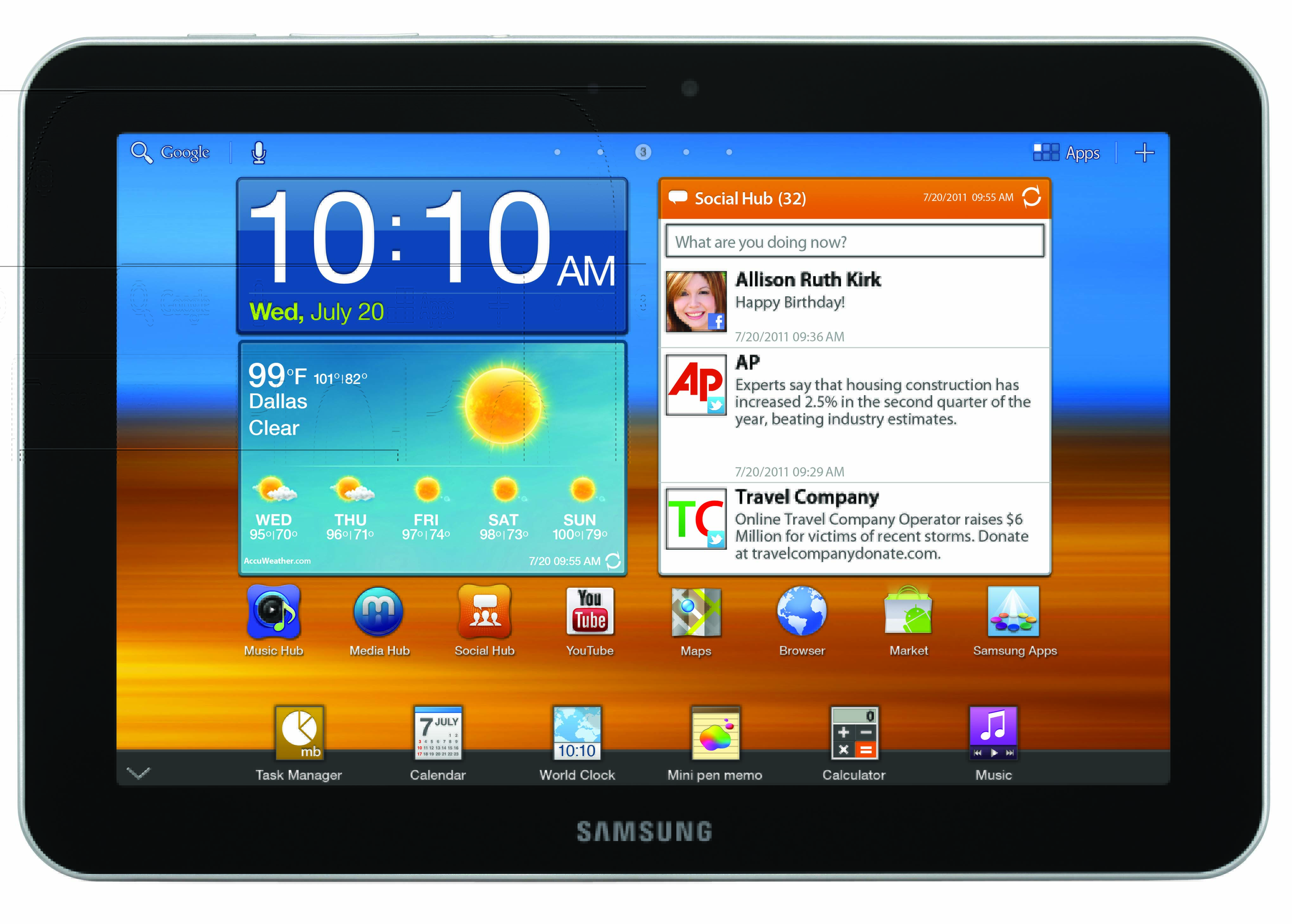 galaxy tab a 8.0 screen