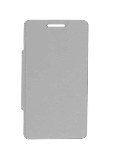 Flip Cover For Intex Aqua Y4 Silver By - Maxbhi.com Flip Cover For Intex Aqua Y4 Silver By - Maxbhi.com