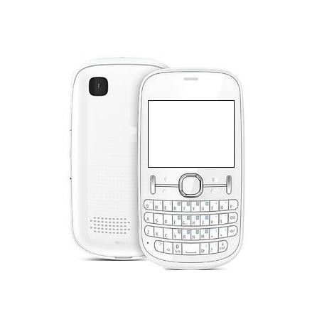 full body housing for nokia asha 201 white