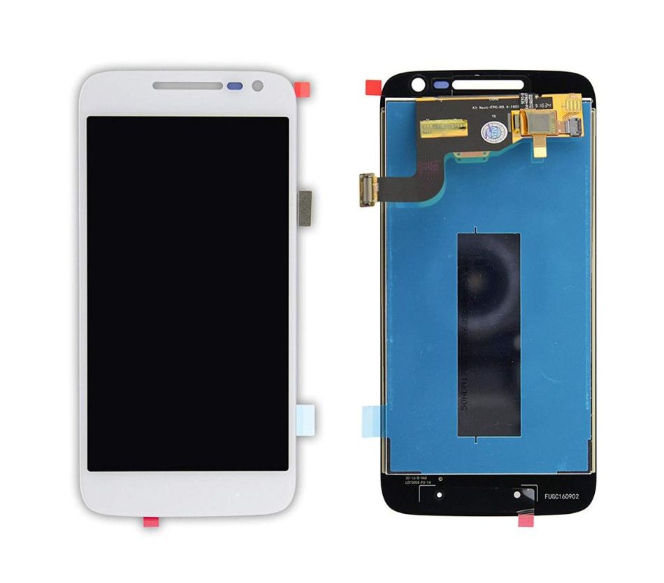 LCD with Touch Screen for Moto G4 Play - White by Maxbhi.com