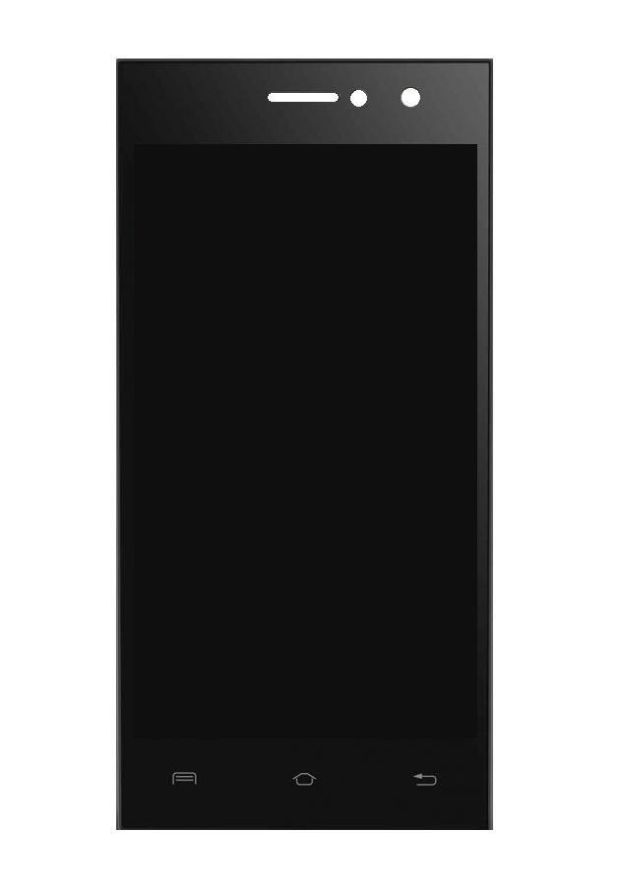 LCD with Touch Screen for Lava A76 Plus Black by