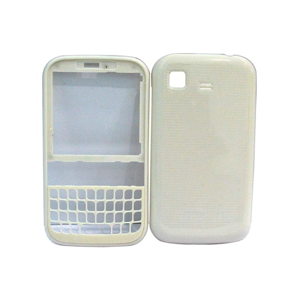 full body housing for samsung chat 322 duos white