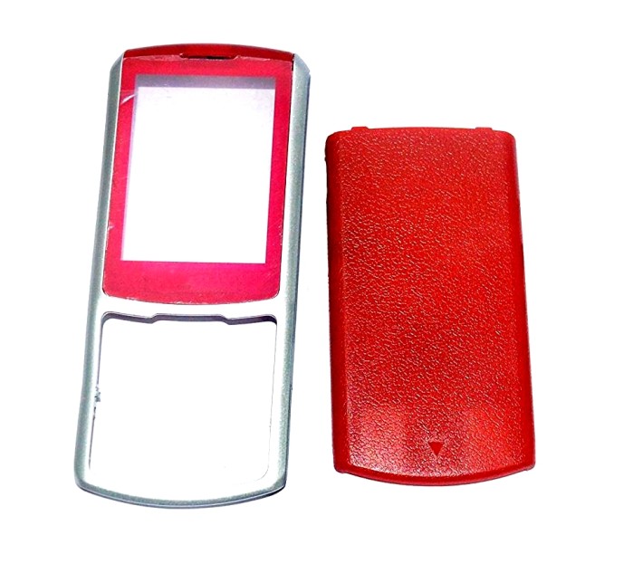 Full Body Housing For Samsung S3310 Red Silver - Maxbhi Com Full Body Housing For Samsung S3310 Red Silver - Maxbhi Com