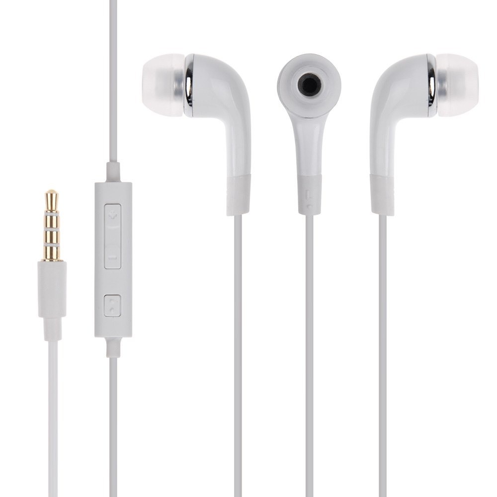 Earphone for Verykool s5028 Bolt Handsfree In Ear Headphone White