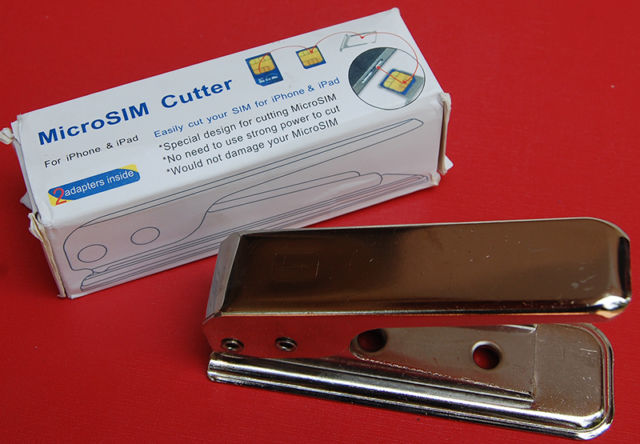 Micro Sim Cutter For Apple iPhone 4, 4G With Adapter, Eject Pin Micro Sim Cutter For Apple iPhone 4, 4G With Adapter, Eject Pin
