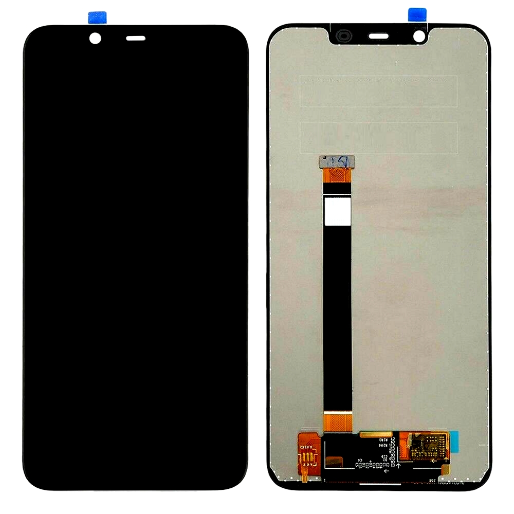 lcd with touch screen for nokia 7 1 plus black display glass combo folder