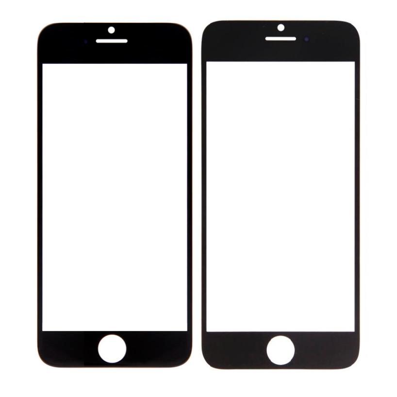 Replacement Front Glass For Apple Iphone 6 Black By Maxbhi Com