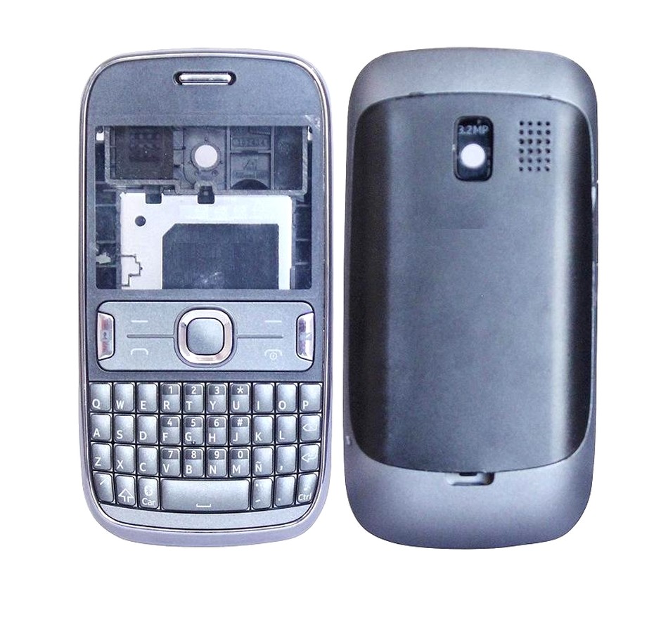 full body housing for nokia asha 302 blue