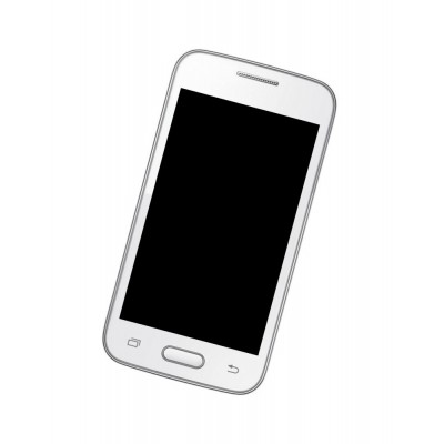 Home Button Complete for Samsung Galaxy Ace 4 LTE SM G313F White Outer Plastic with Inner Flex