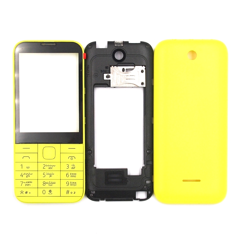 full body housing for nokia 225 dual sim yellow