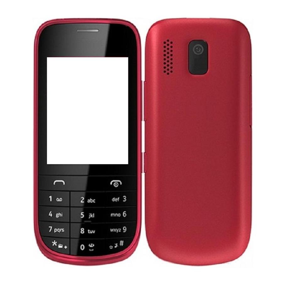 full body housing for nokia asha 202 red