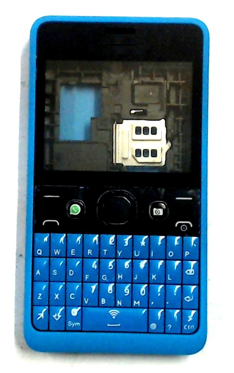 full body housing for nokia asha 210 blue