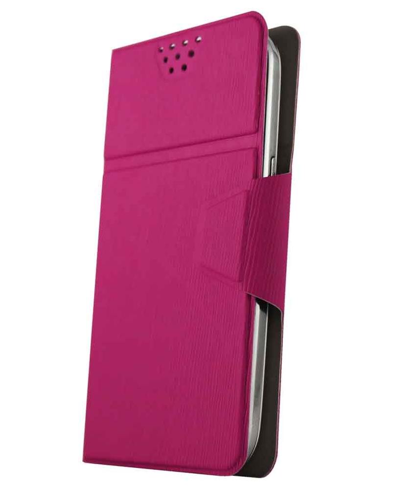 Flip Cover for Lava Iris X1 16GB - Pink Flip Cover for Lava Iris X1 16GB - Pink