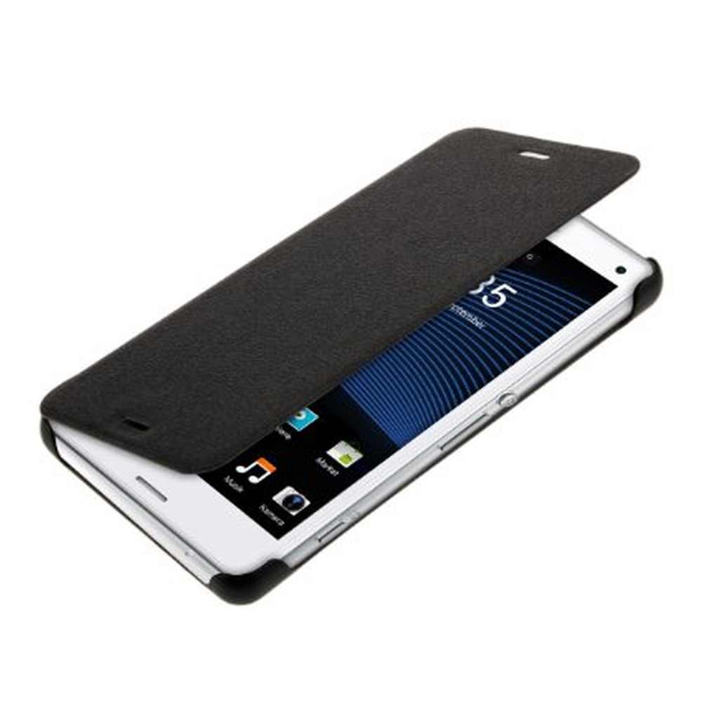 Fejde klasse Vægt Flip Cover for Sony Xperia Z3 Dual D6633 - Black by Maxbhi.com