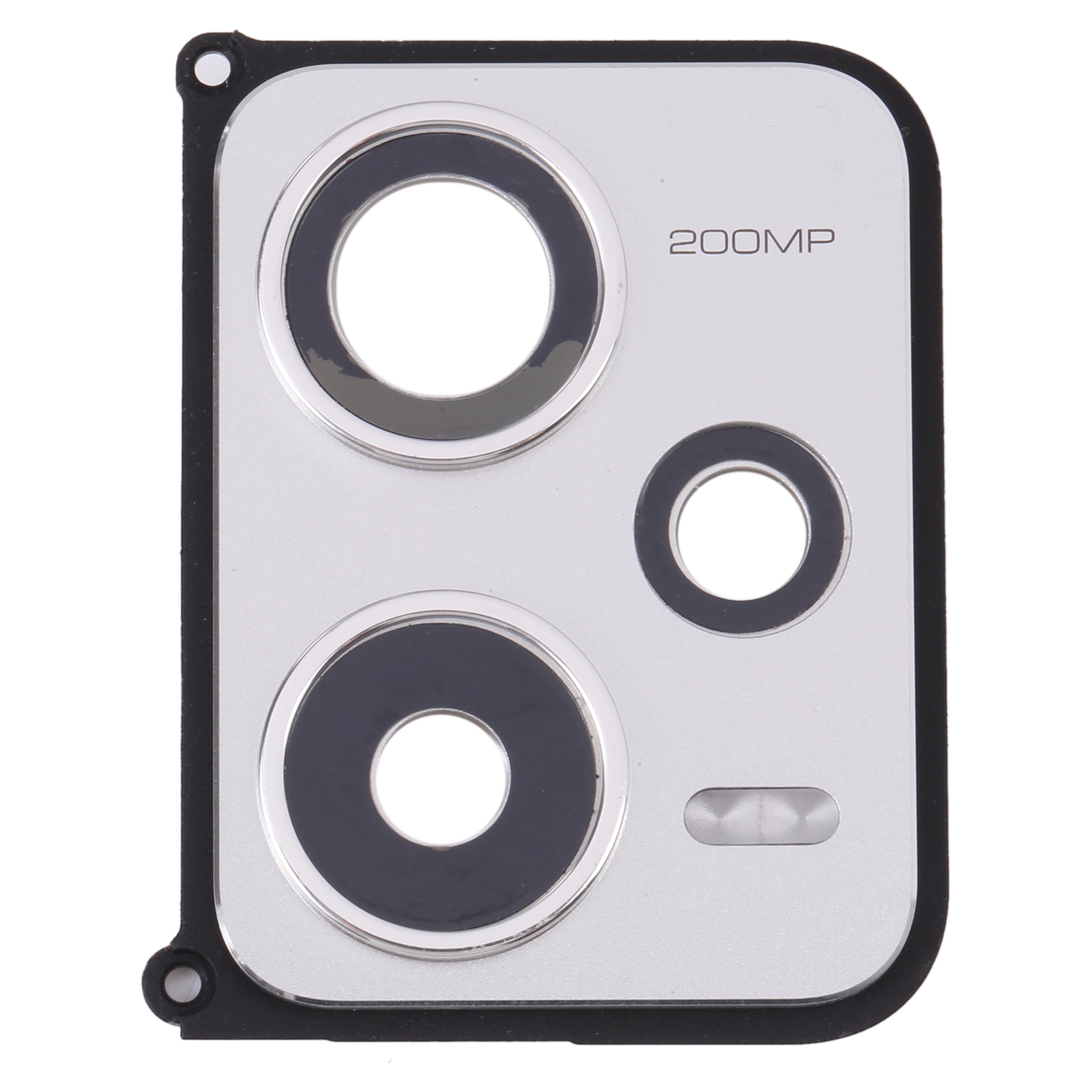 Camera Lens Glass with Frame for Xiaomi Redmi Note 12 Pro Plus 5G White