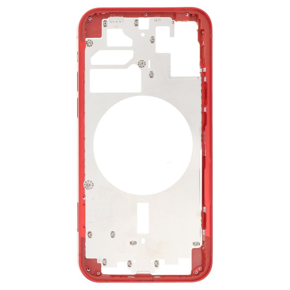 LCD Frame Middle Chassis for Apple iPhone 12 - Red by Maxbhi.com