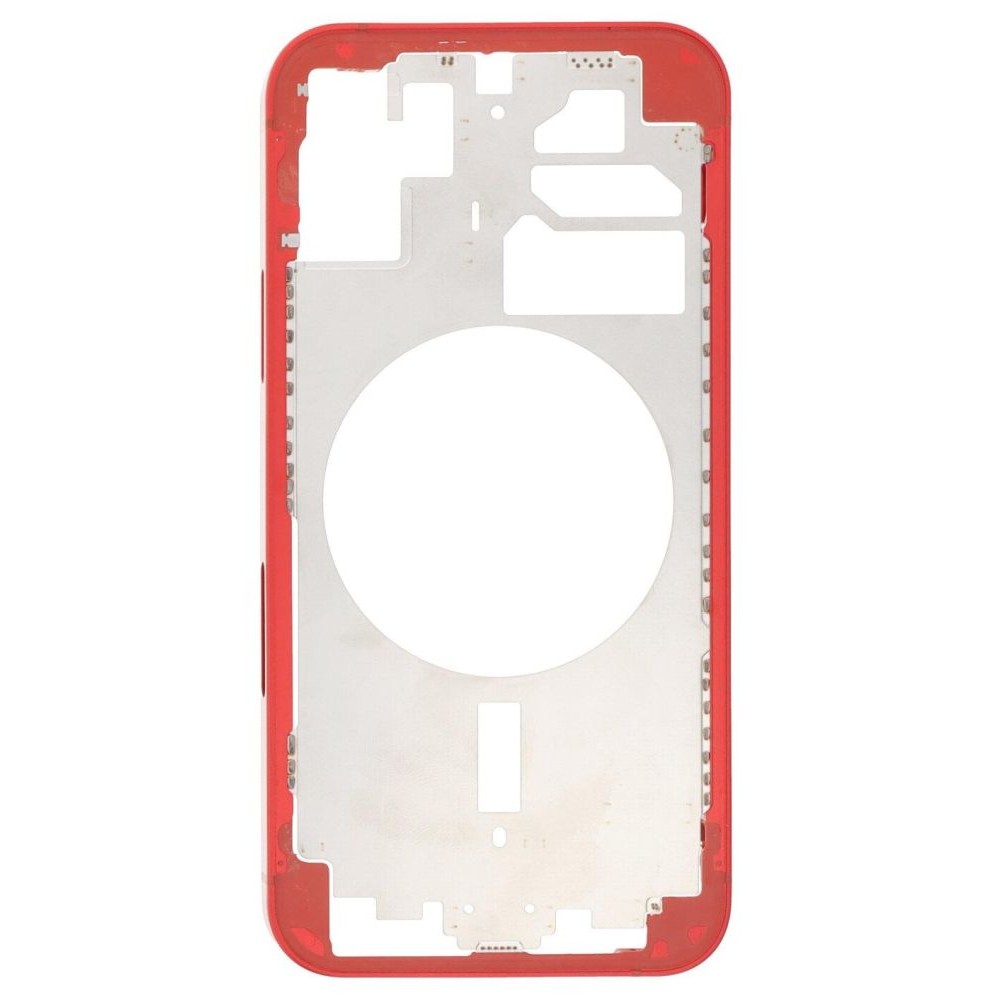 LCD Frame Middle Chassis for Apple iPhone 12 - Red by Maxbhi.com