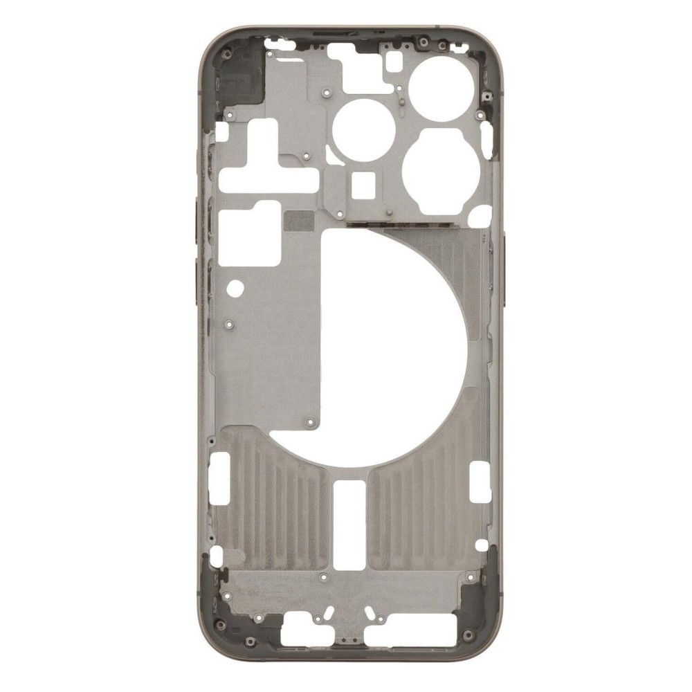 LCD Frame Middle Chassis for Apple iPhone 15 Pro - Gold by Maxbhi.com