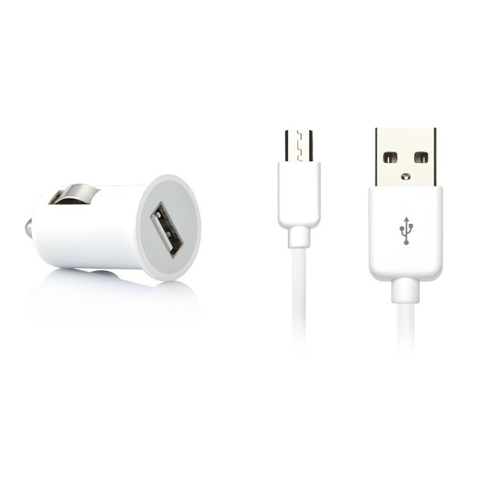 Car charger and aux top cord in one