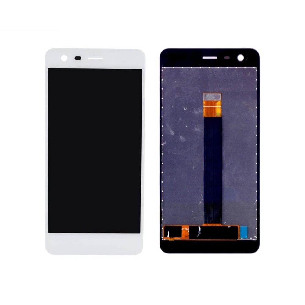 LCD with Touch Screen for Nokia 2 White by