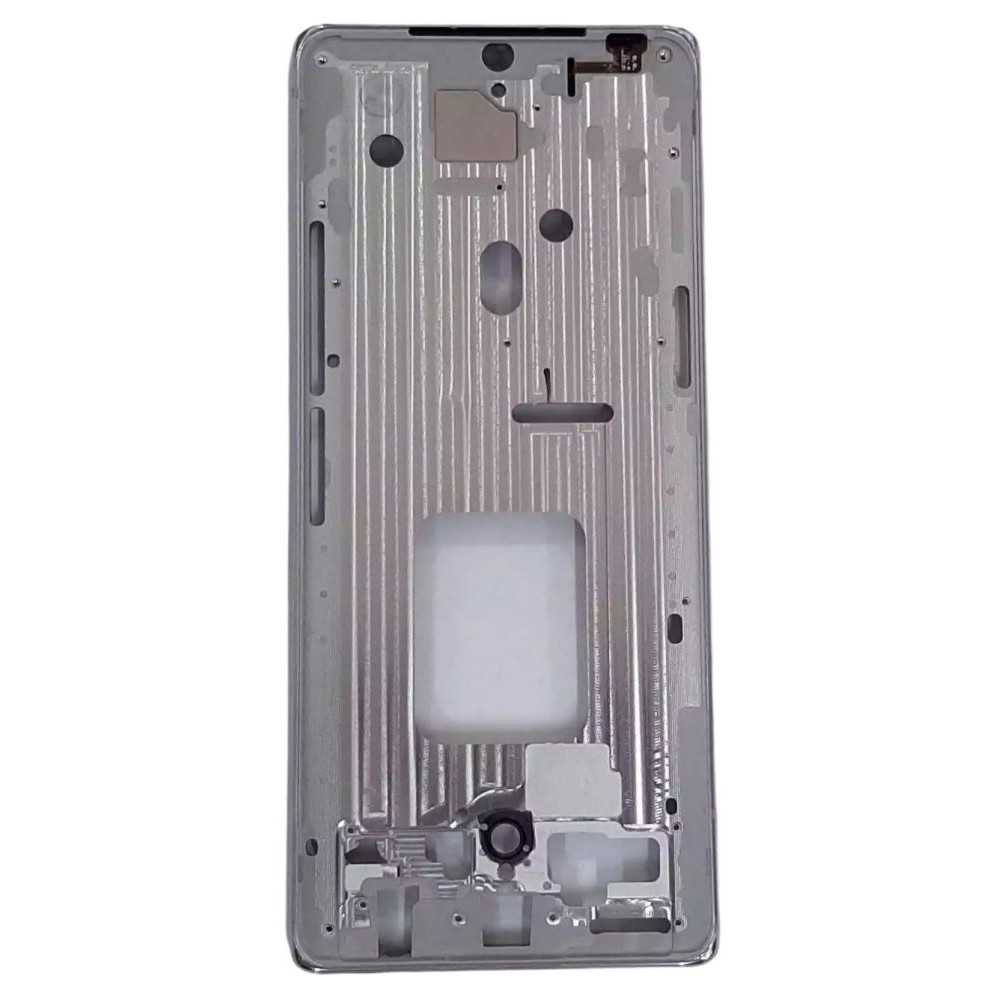 LCD Frame Middle Chassis for LG Velvet - White by Maxbhi.com