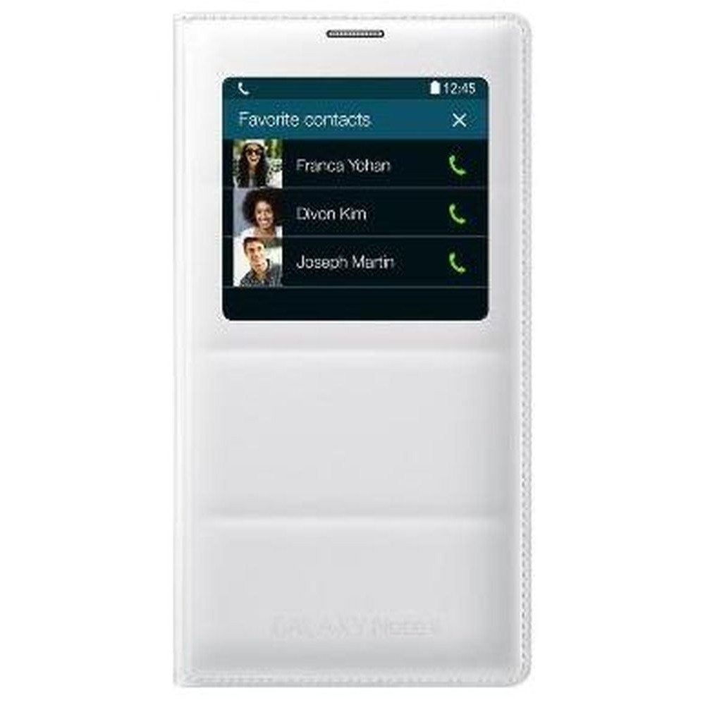 Flip Cover For Samsung Galaxy Note 4 Duos Sm N9100 White By Maxbhi Com