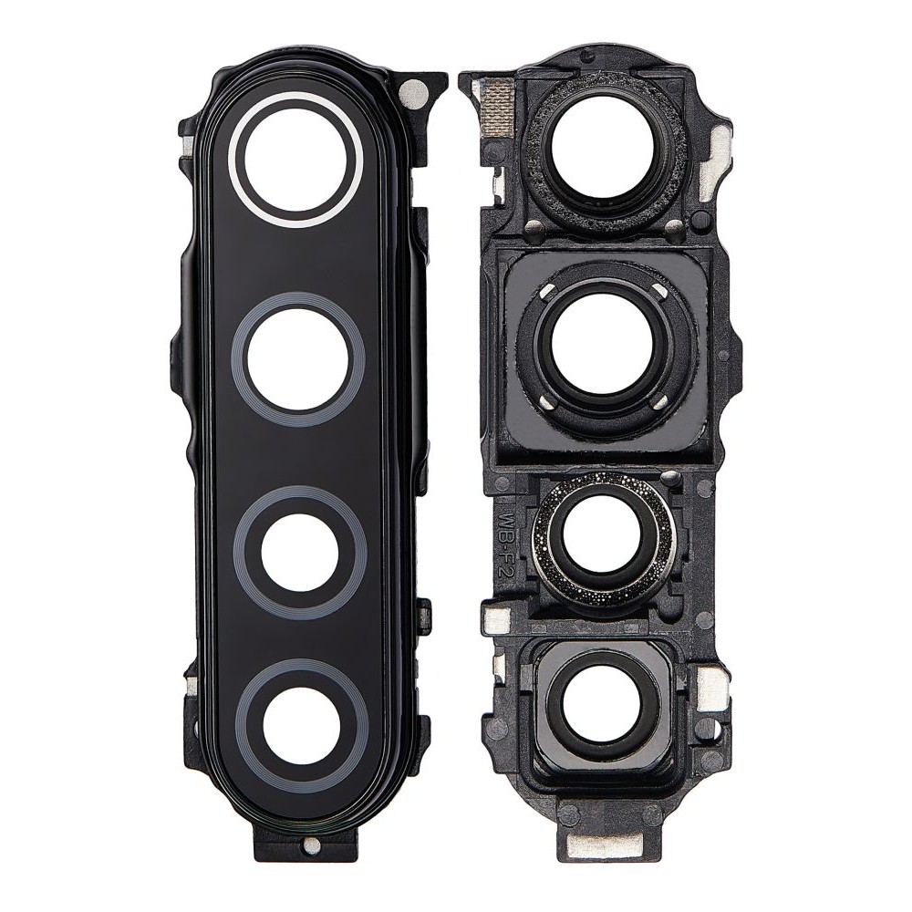 Camera Lens Glass with Frame for Xiaomi Redmi Note 8 Black by Maxbhi.com
