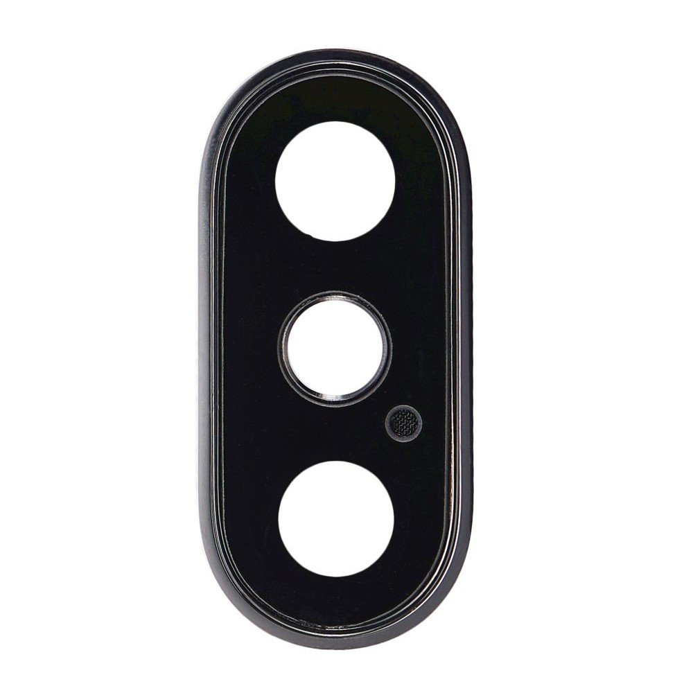 Camera Lens Glass with Frame for Apple iPhone XS Max Silver by