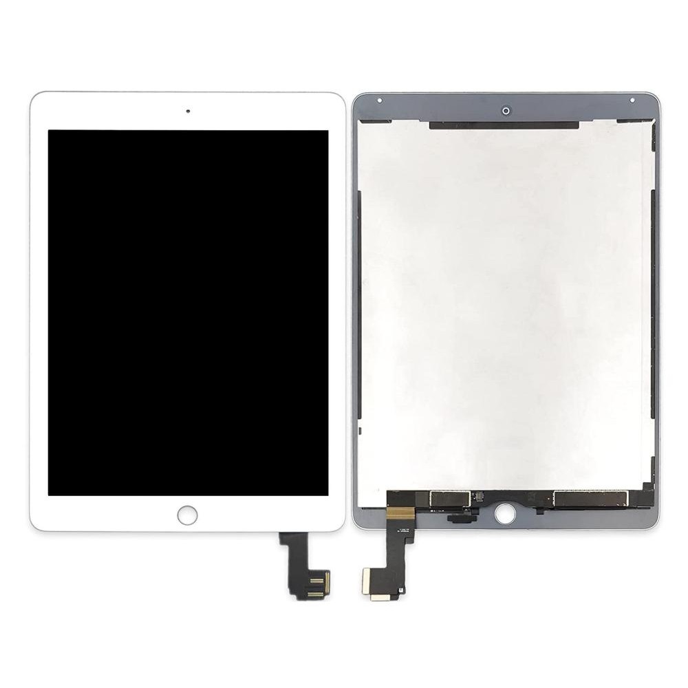 LCD with Touch Screen for Apple iPad Air 2 Wi-Fi Plus Cellular with LTE  support - White (display glass combo folder)