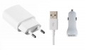 3 in 1 Charging Kit for Multilaser MS6 with Wall Charger, Car Charger & USB Data Cable - Maxbhi.com