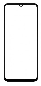 Replacement Front Glass For Motorola Moto G06 Black By - Maxbhi Com
