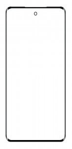 Replacement Front Glass For Meizu 18 Black By - Maxbhi Com