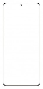 Replacement Front Glass For Honor 70 Pro 5g Black By - Maxbhi Com