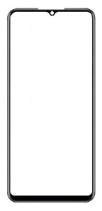 Replacement Front Glass For Realme V23 Black By - Maxbhi Com