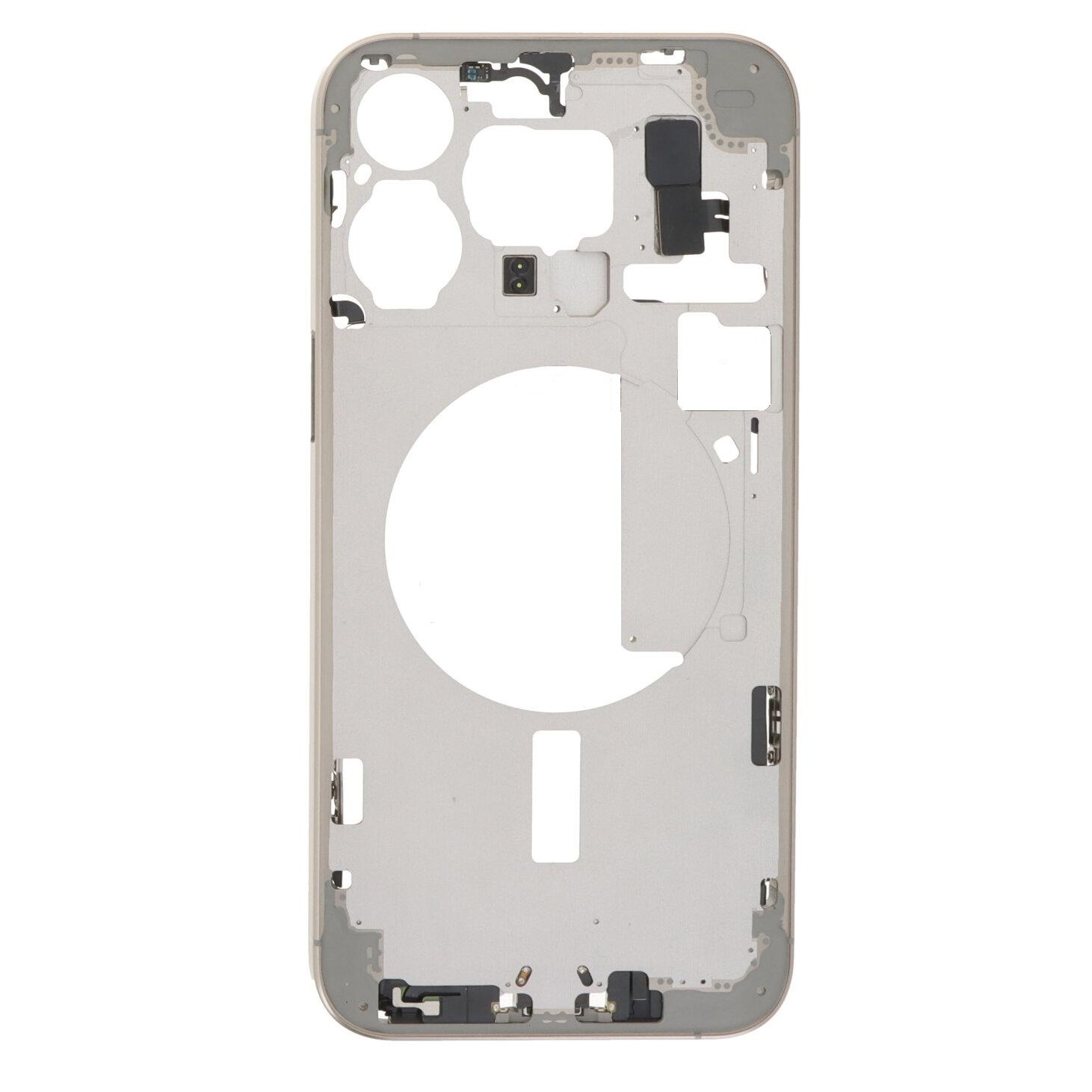 LCD Frame Middle Chassis for Apple iPhone 15 Pro Max - Gold by Maxbhi.com