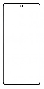 Replacement Front Glass For Motorola Edge 2024 Black By - Maxbhi Com