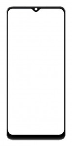 Replacement Front Glass For Vivo Y33t Black By - Maxbhi Com