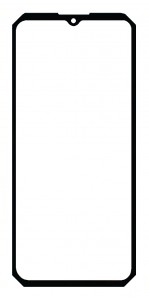 Replacement Front Glass For Oukitel Wp28 S Black By - Maxbhi Com