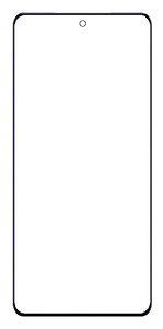 Replacement Front Glass For Realme Neo 7 Silver By - Maxbhi Com