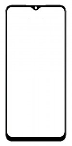 Replacement Front Glass For Realme Narzo 50a Prime Black By - Maxbhi Com