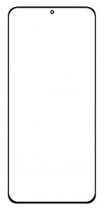 Replacement Front Glass For Cubot X50 Black By - Maxbhi Com