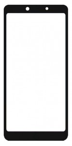 Replacement Front Glass For Itel A55 Black By - Maxbhi Com