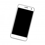 Middle Frame Ring Only for Lava Iris X5 White