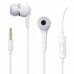 Earphone for Spice S585 Cell Phones - Handsfree, In-Ear Headphone, White