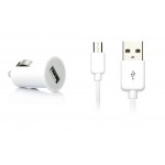 Car Charger for Samsung Galaxy Grand Prime 4G with USB Cable