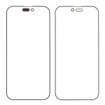 Replacement Front Glass For Apple Iphone 16 Pro Black By - Maxbhi Com